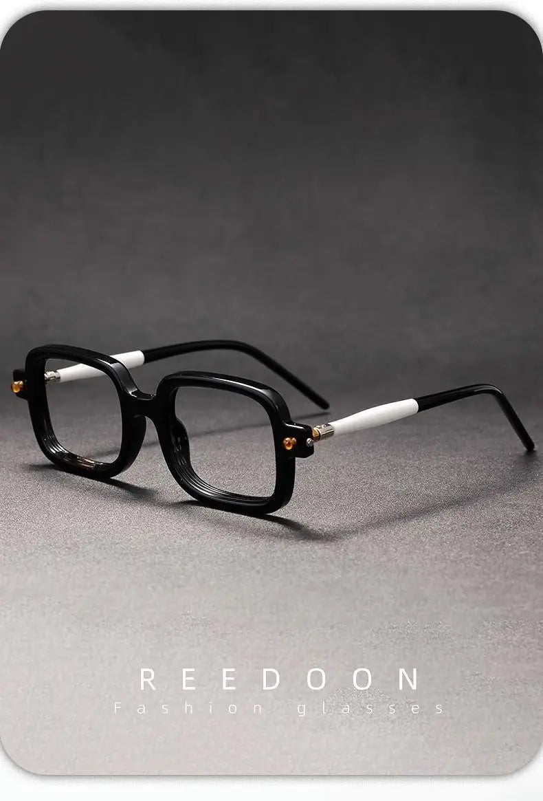 Wide Frame Reading Glasses for Men & Women – Thick Blue Light Blocking Eyewear for Elderly, High-Grade Genuine