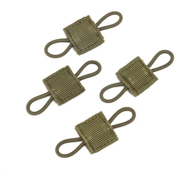 4/10Pcs MOLLE Elastic Retainer Straps - Tactical Webbing Attachment Buckles for Antenna, Flashlight & Gear Organization