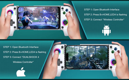 BEBONCOOL MC100 Telescopic Gamepad | Wireless Bluetooth Phone Controller for iOS & Android PUBG COD