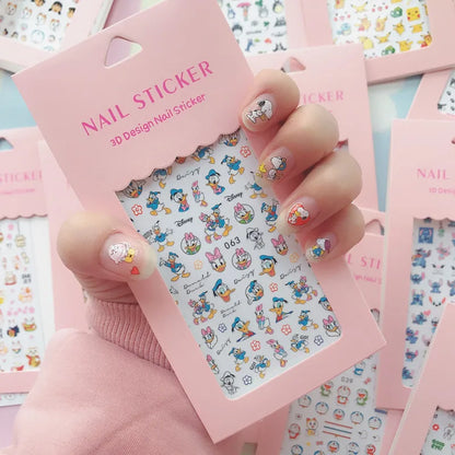 Snoopy Nail Stickers – Self-Adhesive DIY Anime Manicure Decals for Girls & Students