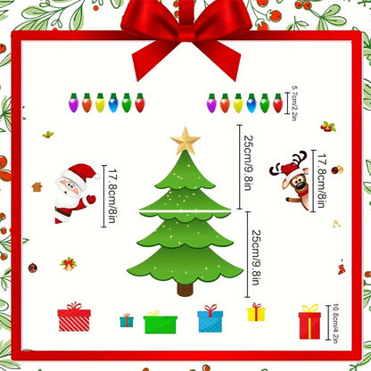 Magnetic Christmas Tree Fridge Decor – Santa & Reindeer Holiday Magnets for Refrigerator & Metal Surfaces