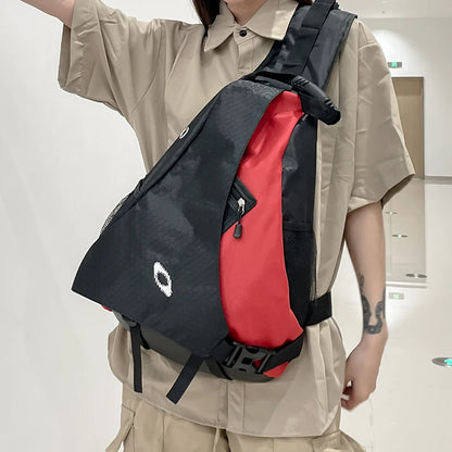 Large Capacity Chest & Crossbody Bag – Multi-Pocket Outdoor, Travel & Cycling Bag
