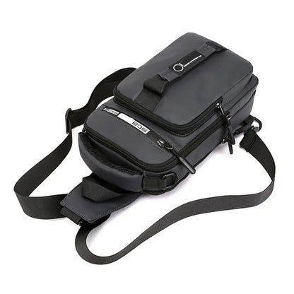 Men's Anti-Theft Sling Chest Bag – Crossbody Messenger Backpack with USB Charging Port