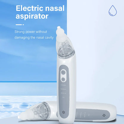 Rechargeable Electric Baby Nasal Aspirator - Gentle Nose Cleaner for Infant Nasal Care