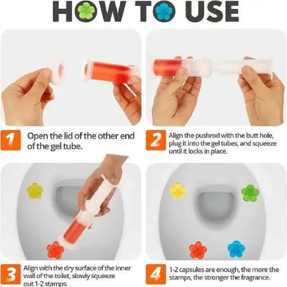 Yunliwei Toilet Cleaner Gel Stick - Long-Lasting Fragrance, Deodorizing Toilet Cleaning Gel for Fresh Bathroom Care