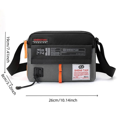 Men’s Waterproof Oxford Crossbody Messenger Bag – Fashion Business Shoulder Bag for Travel & Daily Use