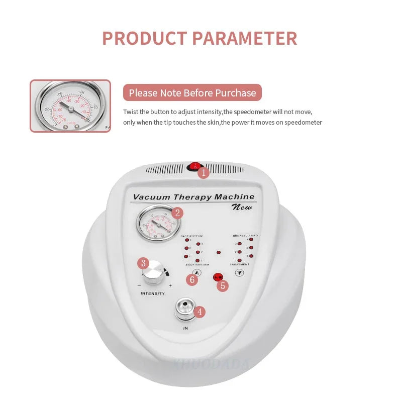 Vacuum Therapy Breast Massager Machine – Lifting & Body Slimming Chest Enlargement Pump Beauty Care Equipment