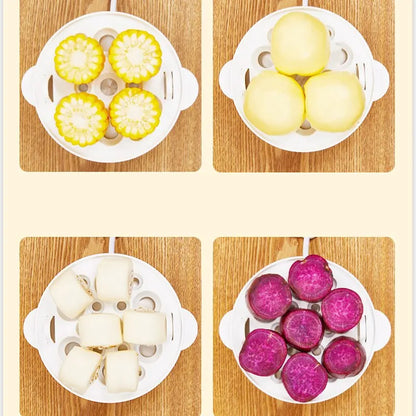 220V Multifunctional Electric Egg Boiler - Double Layer Egg Cooker and Mini Steamer for Kitchen Breakfast