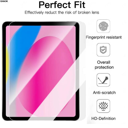 Tempered Glass Screen Protector for iPad — Shatterproof Protective Film for iPad Air 11, 11th & 10th Gen, 11–13-inch Models