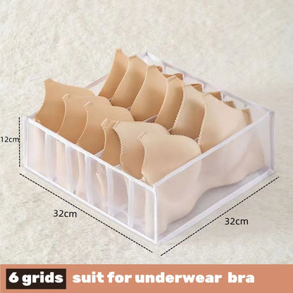 Underwear & Socks Organizer Box – Drawer Dividers for Bras, Pants, Scarves, Ties, Jeans, and Clothing Storage