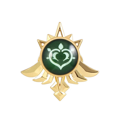 Genshin Impact Sumeru Vision Pins - Anime Character Element Badge Lapel Brooch Collectible Accessories
