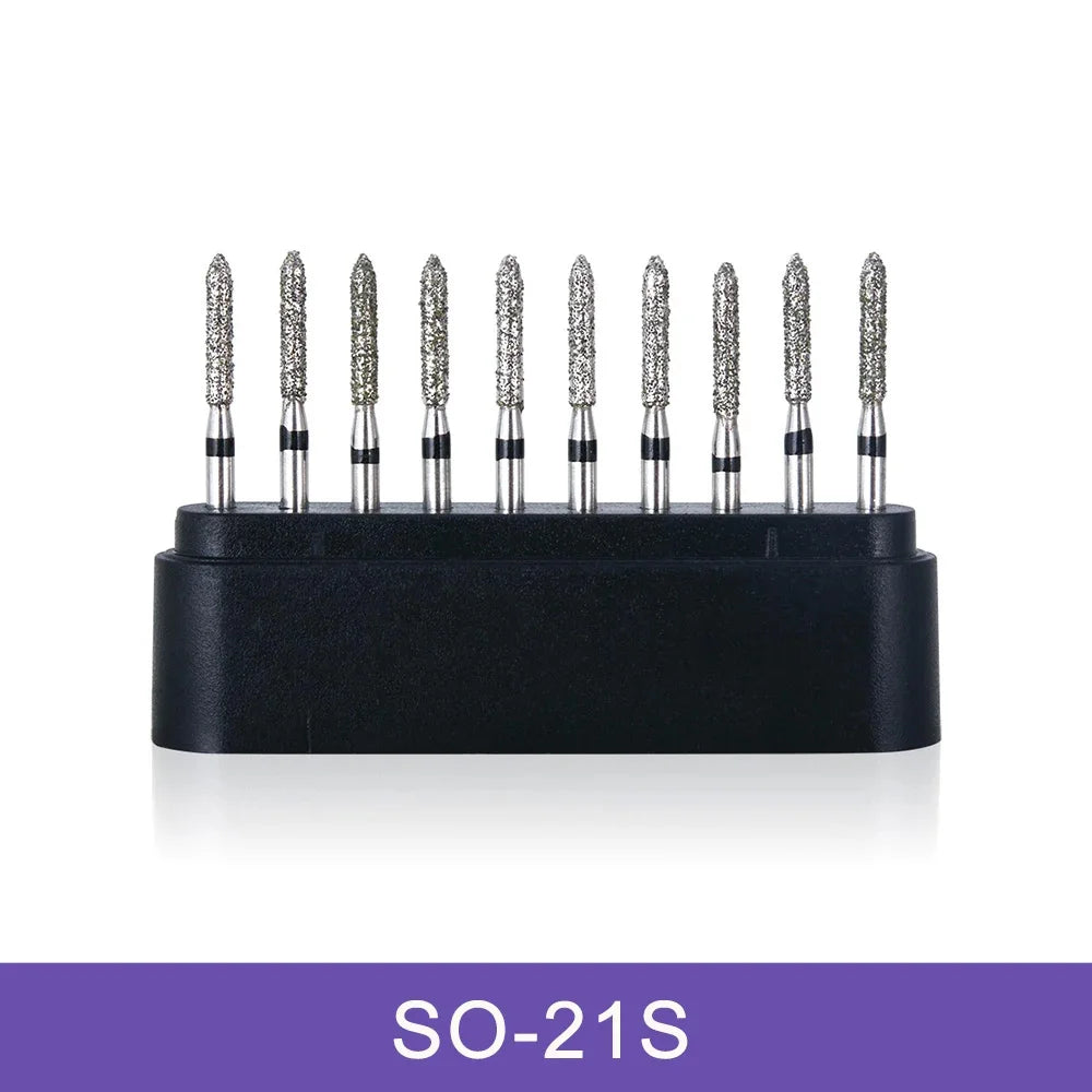 AZDENT Dental Diamond Burs Kit – Multiple Models with Black Storage Box for High-Speed Handpiece