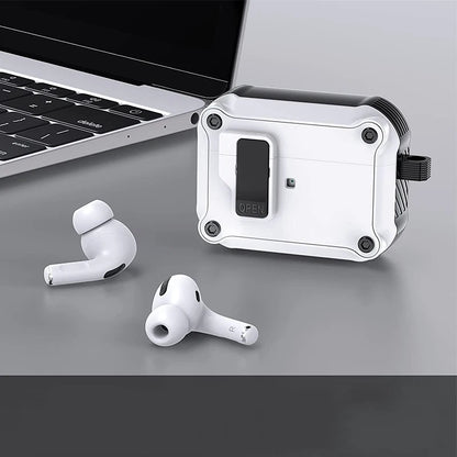 Shockproof Security Lock Cover for AirPods Pro 2 & 3 - Protective Case for AirPods Pro 2nd Gen 2023, AirPods 3 Funda