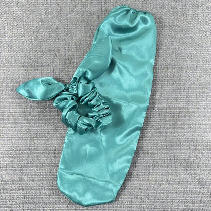 Cute Rabbit Ear Headband – Satin Bunny Knot Hairband for Women & Girls, Elastic Bowknot Hair Accessory