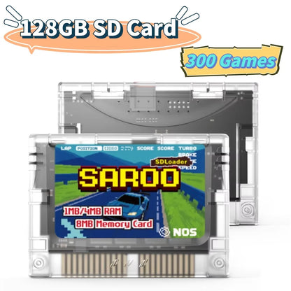 EPICJOY SEGA Saturn SAROO Optical Drive Emulator — SDLoader FlashCart with 1MB/4MB RAM & 8MB Memory Card