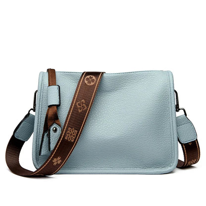 2024 High-Quality Genuine Leather Women’s Tote Bag - Luxury Soft Cowhide Shoulder and Crossbody Messenger Bag