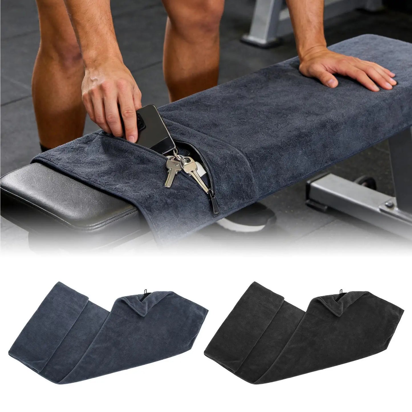 High-Performance Microfiber Gym Towel – Super Absorbent Quick Dry Fitness Towel for Yoga, Tennis, Workout, Mat & Bench Cover