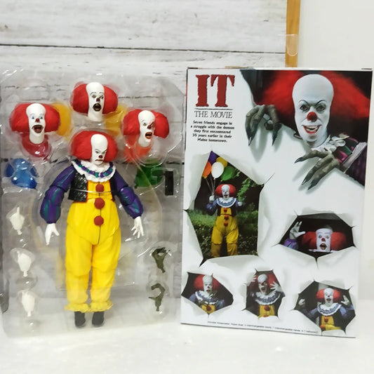 NECA Joker & Stephen King Pennywise Clown Action Figures – Halloween Decoration Gift Toys