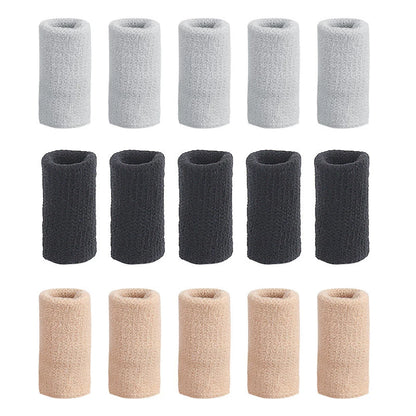 10Pcs Finger Sleeves Set – Soft Breathable Nylon Thumb Brace & Elastic Support Tape for Sports & Arthritis Relief