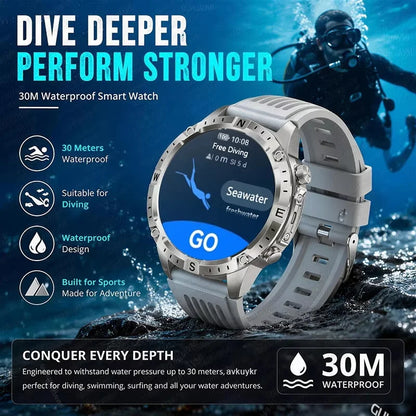 All-Terrain GPS Sports Smartwatch - Offline Maps, Altimeter, Barometer, Compass, 3ATM Waterproof & 730mAh Battery