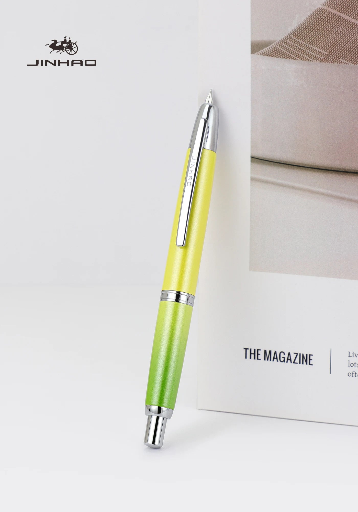 Limited Edition Jinhao 10 Retractable Fountain Pen — EF/F Nib with Ink Converter, Gradient Coffee