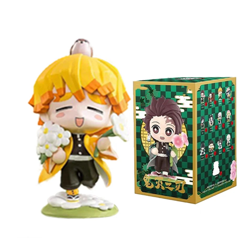 Anime Demon Slayer Blind Box Figures — 1-12pcs Tanjiro & Nezuko PVC Model Ornaments, Kids Christmas & Halloween Gift