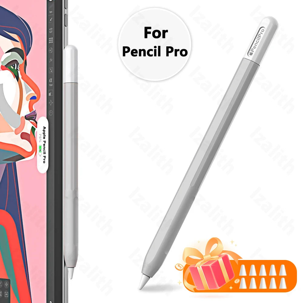 Pencil Case for Apple Pencil Pro | Soft Silicone Ultra-Thin Protective Cover for iPad Pencil