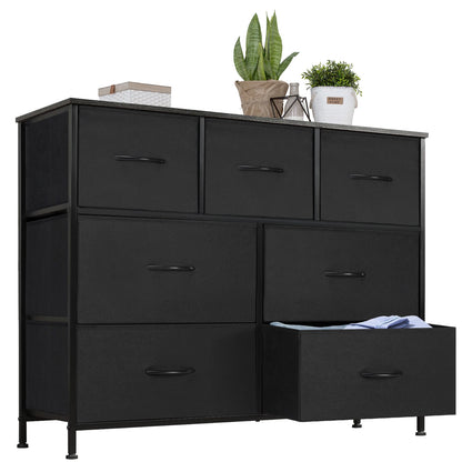 Bedroom Dresser with 7 Fabric Drawers – Organizer Storage Closet & Clothes Display Cabinet for Living Room