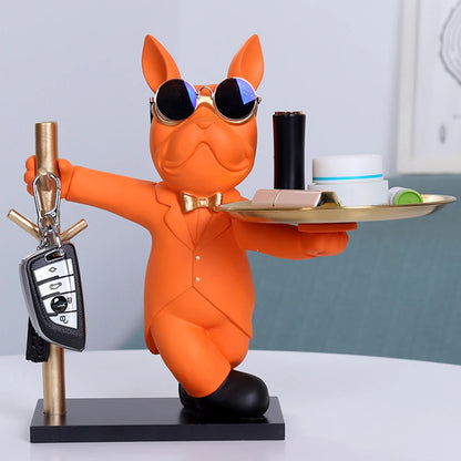 French Bulldog Sculpture - A Doggone Adorable Coin Piggy Bank & Snack Keeper!