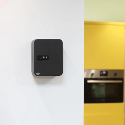 Combination Key Cabinet – Wall-Mounted 20 Key Organizer with Key/Code Lock for Secure Key Storage