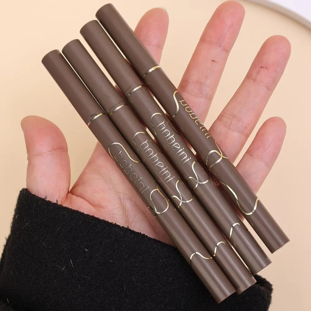 Waterproof Quick-Dry Liquid Eyeliner — Ultra-Fine Matte Black & Brown, Long-Lasting Silkworm Eye Makeup Gift