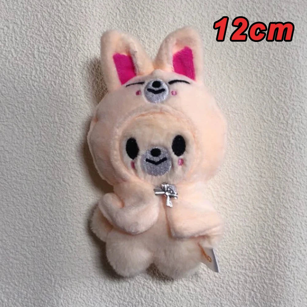 310style Skzoo Plush Pencil Case – Kawaii Kpop Stray Wolf Stuffed Animal Toy, Cartoon Plush Doll for Kids Gift