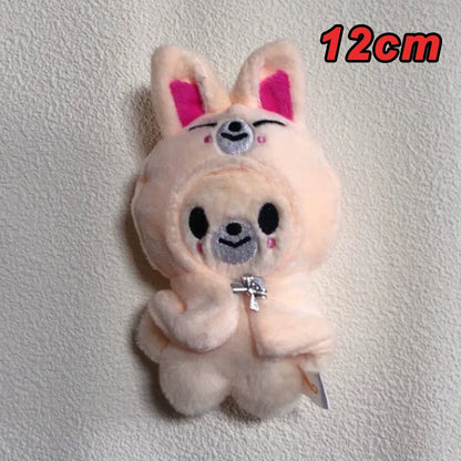 310style Skzoo Plush Pencil Case – Kawaii Kpop Stray Wolf Stuffed Animal Toy, Cartoon Plush Doll for Kids Gift