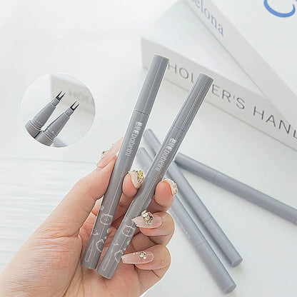 Double-Claw Liquid Eyeliner — Ultra-Thin, Waterproof, Non-Smudge & Sweat-Proof Lower Lash Pen