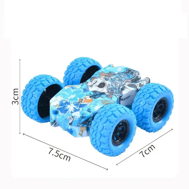 Kids Double-Sided Toy Car - Inertial Off-Road Vehicle with Anti-Collision Safety Design