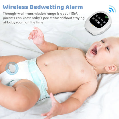 40M Wireless Bedwetting Alarm with Wristband - Enuresis Sensor for Kids & Adults, Potty Training & Elder Care