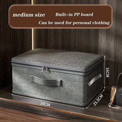 Folding Clothes Storage Organizer - Large Capacity Quilt, Bra and Lingerie Divider Box
