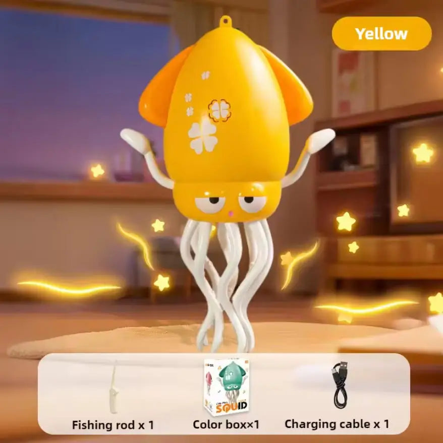 Smart Dancing Octopus Robot Toy - Interactive Crawling Pet with LED Lights, Music & Obstacle Avoidance for Kids