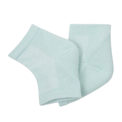 Silicone Heel Socks Foot Care - Moisturizing Gel Heel Protectors for Cracked Dry Feet, Pain Relief & Plantar Support