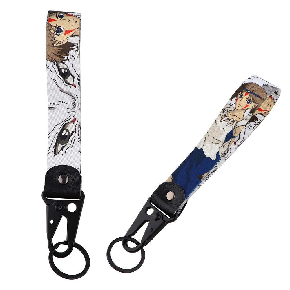 Anime Eagle Beak Keychain – Cool Short Lanyard for Phone, Badge Holder & USB Pendant