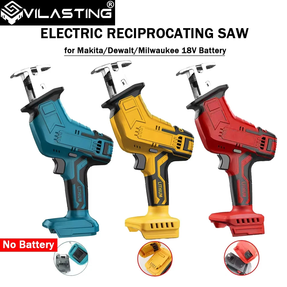 VILASTING Electric Reciprocating Saw Horse Knife – Compact Handheld Outdoor Cutting Tool for Makita/Dewalt/Milwaukee 18V Batteries