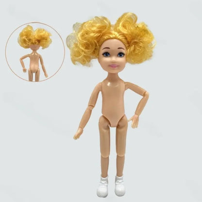 5-Inch / 15cm Little Doll — Normal Skin Girl Dress-Up Toy Gift for Children