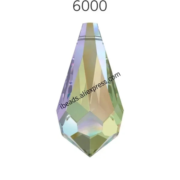 Austria Crystal Drop Pendant - Genuine 6000 Series Rhinestone Charm Bead for DIY Jewelry Making