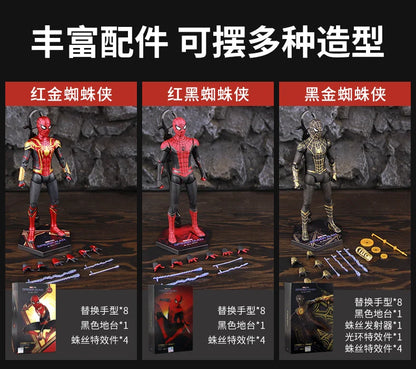 ZD Toys Spider-Man No Way Home 1/10 Action Figure – Peter Parker Gold Black Red Marvel Legends Collectible Toy