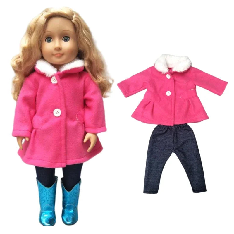18" American Doll Clothes Set — Jacket and Pants Outfit for Baby Dolls