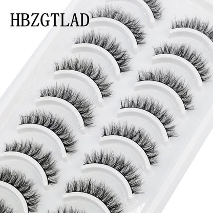 10 Pairs 3D Mink False Eyelashes – Natural Long & Short Lash Extensions Makeup Kit (41 Styles)