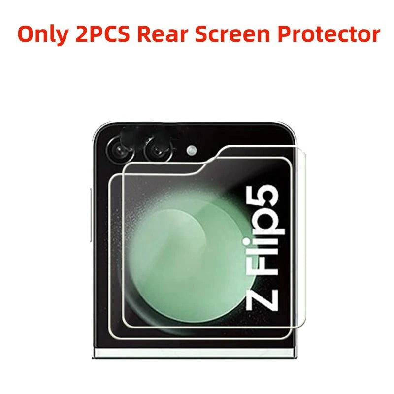 6-in-1 Hydrogel Film for Samsung Galaxy Z Flip 5/6 – Rear Camera Lens & Front Screen Protector