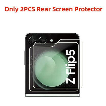 6-in-1 Hydrogel Film for Samsung Galaxy Z Flip 5/6 – Rear Camera Lens & Front Screen Protector