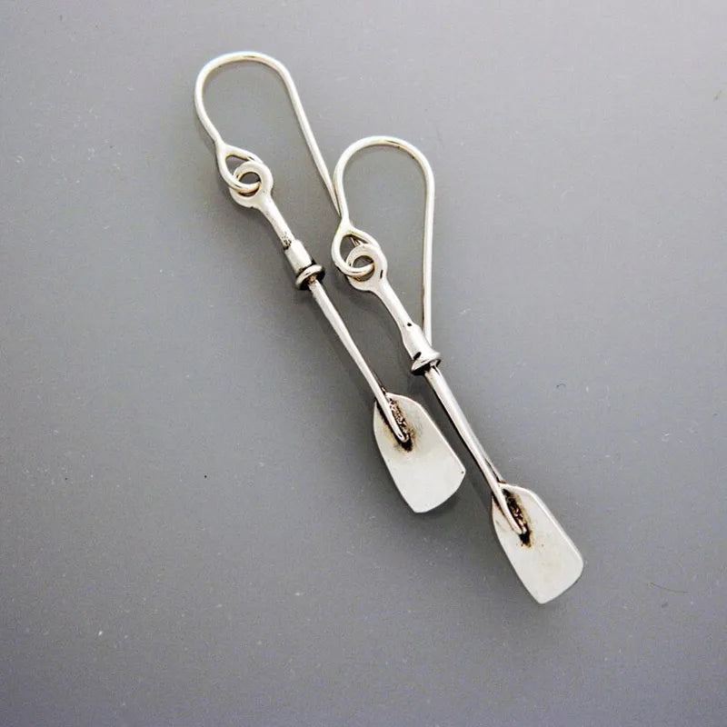 Vintage Ethnic Antique Metal Drop Earrings – Hollow Handmade Punk Statement Dangle Earrings for Women Jewelry