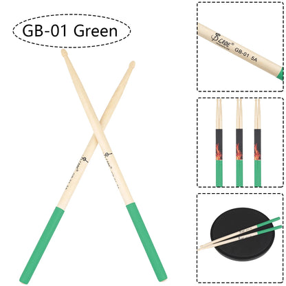5A Maple Drumsticks – DS-09 Multicolor Drum Mallets, Professional Percussion Musical Instrument Accessories